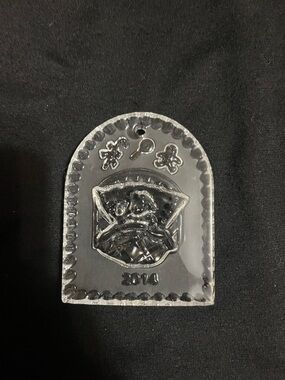 Waterford 2014 annual twas night Clear Crystal Holiday Ornament